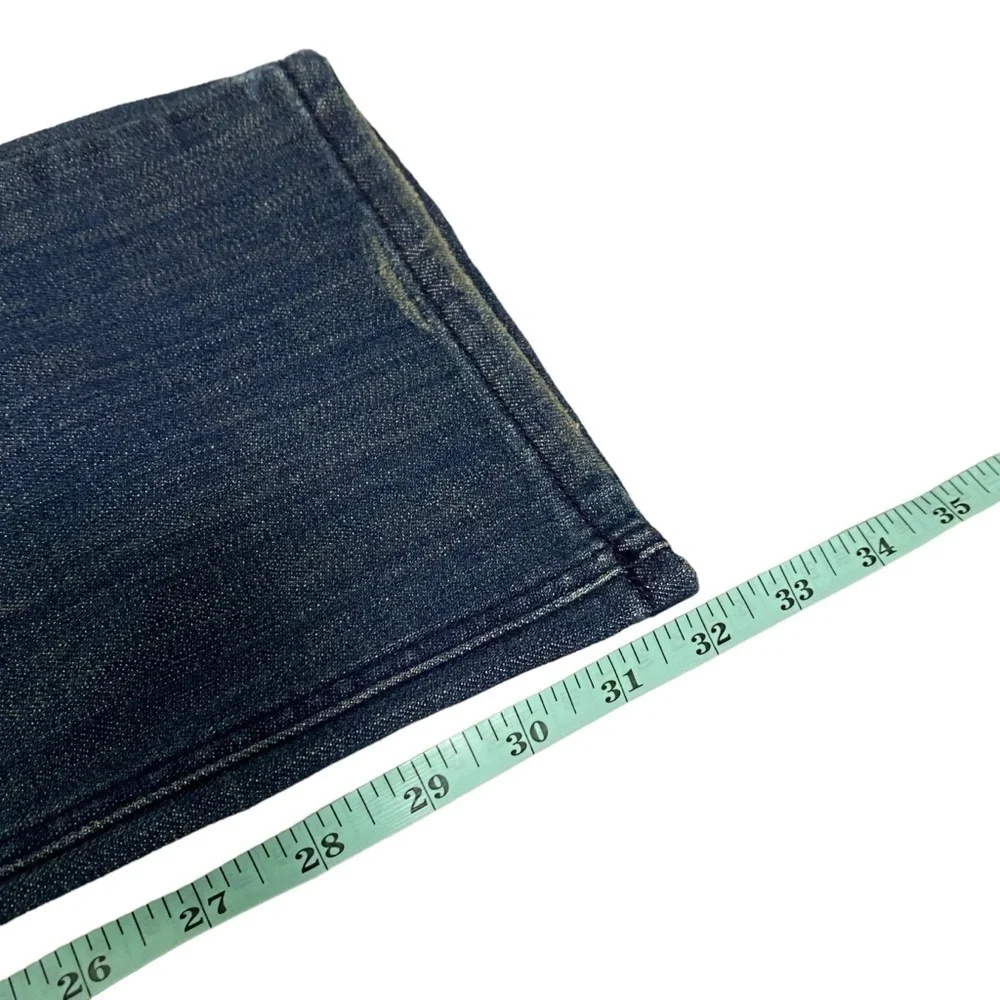 SPANNER JEANS‎ - NWT - SIZE 10 - DARK WASH -HIGH RISE CUT BOOTCUT DISTRESSED B8